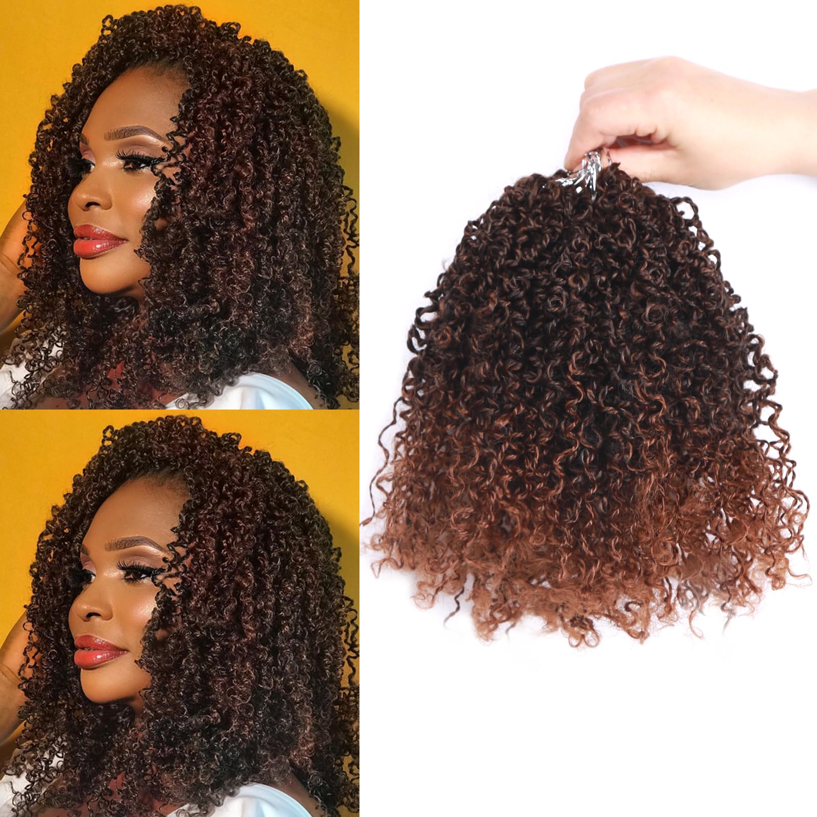 Amazon.com : Yanky Twist Crochet Hair 9 Packs 8 Inch Mini Passion